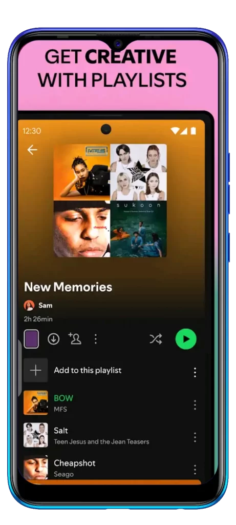 features list banner of Spotify Premium MOD APK